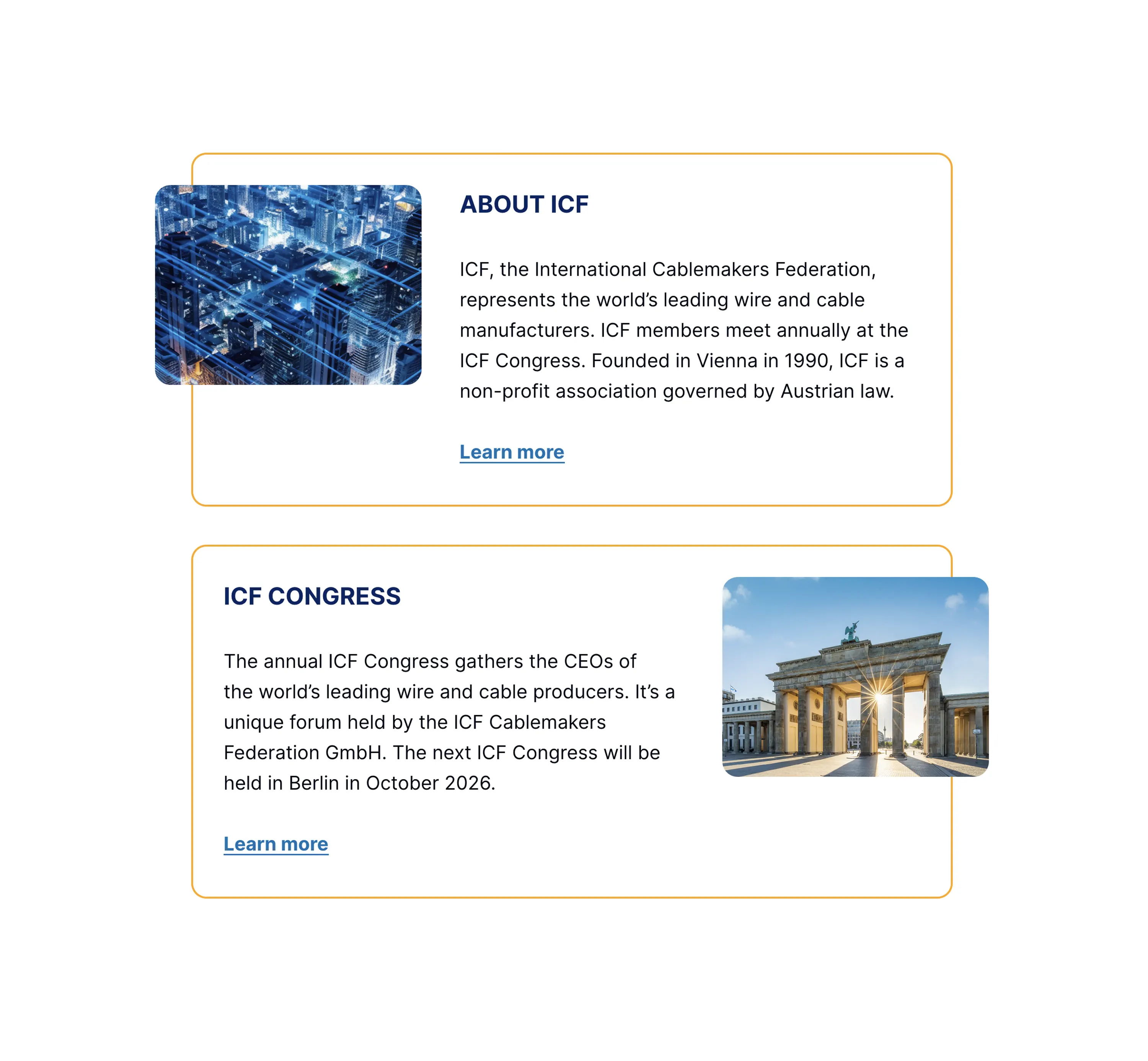 Desktop Ansicht Cards